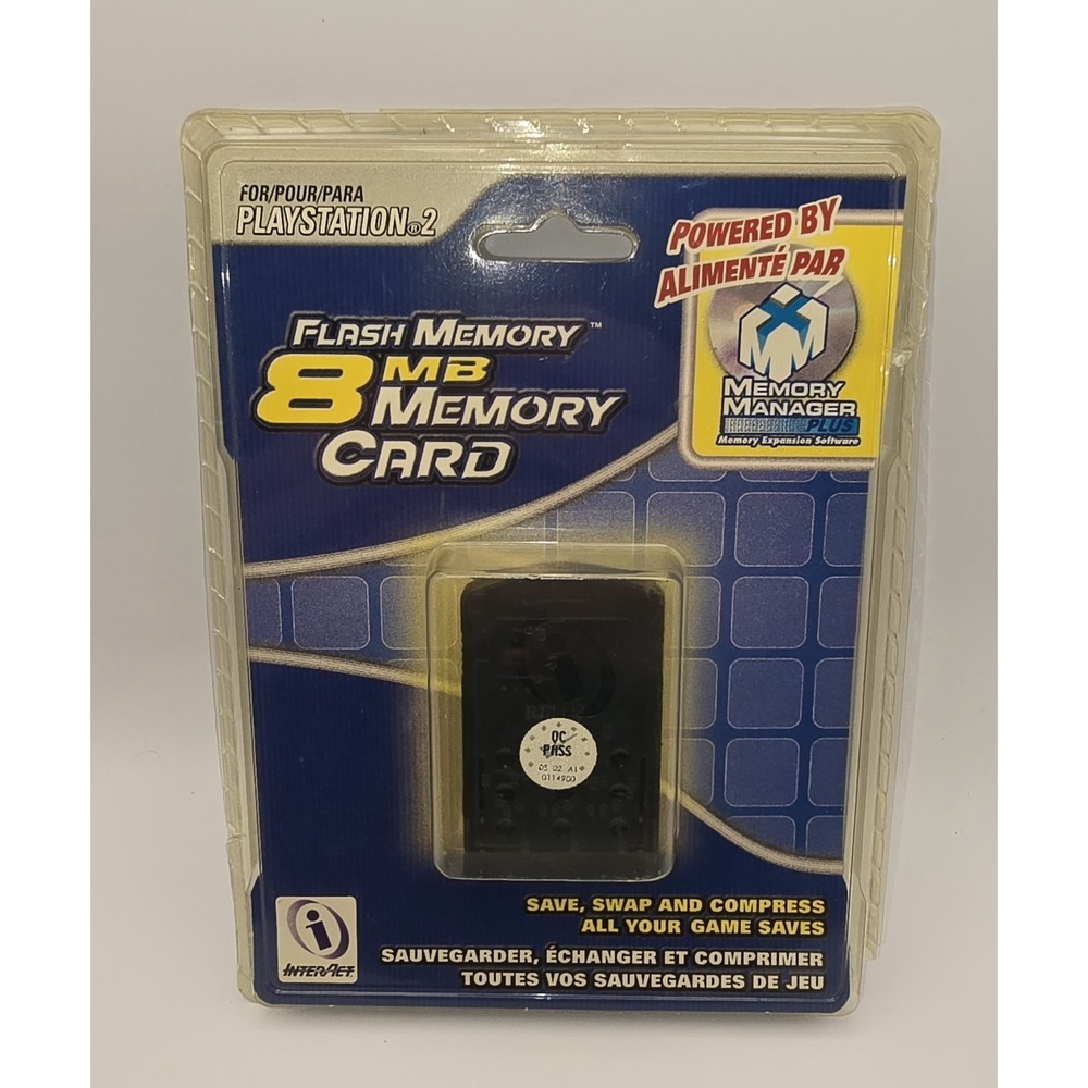 PlayStation‎ 2 8Mb Flash Memory Card NIP -1729